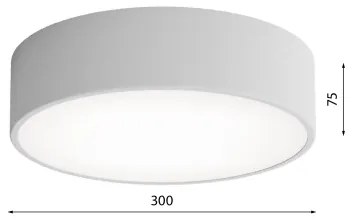 Plafoniera da esterno con sensore CLEO 2xE27/24W/230V d. 30 cm grigio IP54