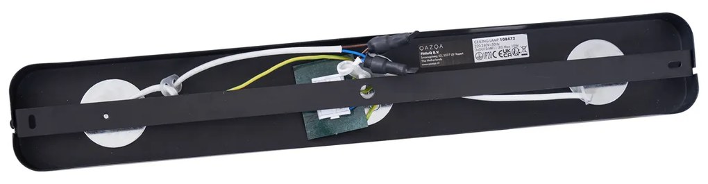 Faretto da soffitto arrotondato nero GU10 35mm 3 luci regolabile - Kate