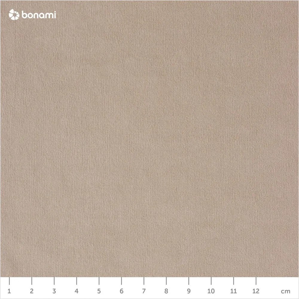 Divano letto angolare in velluto beige a "U" (angolo sinistro) Sweet Harmony - Miuform