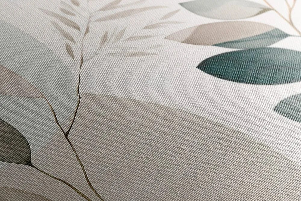 Quadro su tela – Piantine boho in cerchio