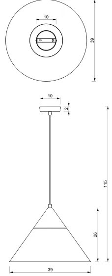 Lampadario a sospensione con filo SINGLE 1xE27/15W/230V bianco/faggio