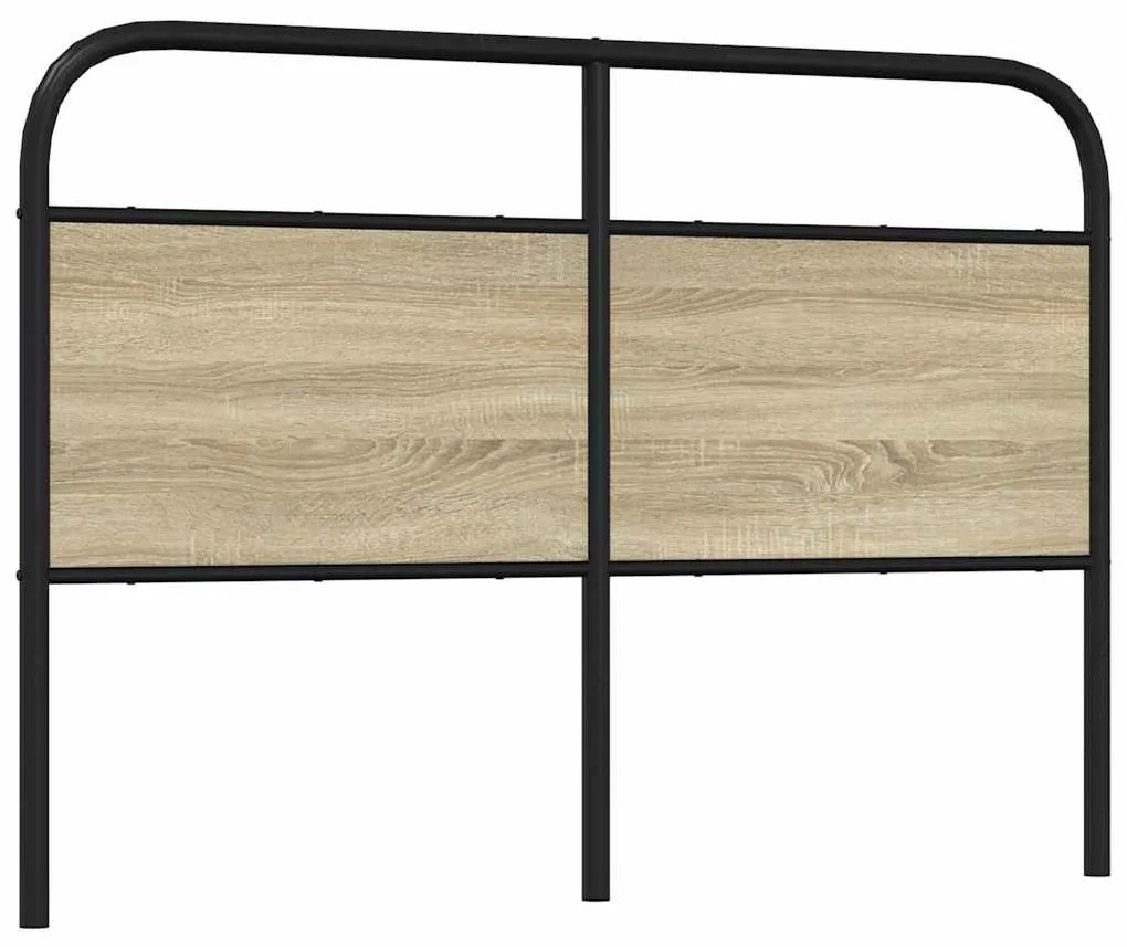 Testiera rovere sonoma 140 cm in acciaio e legno multistrato