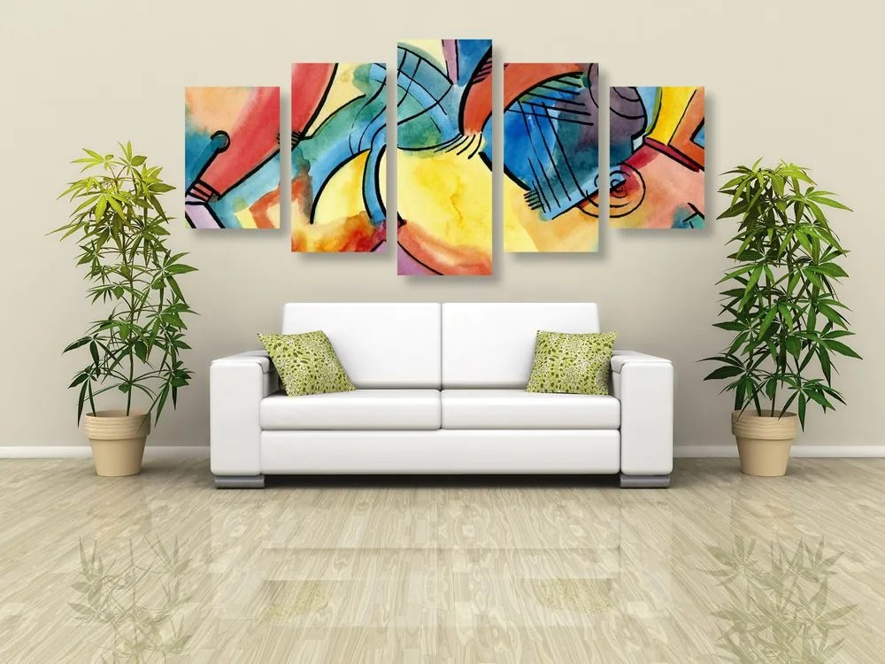 Quadri 5 pezzi – Arte astratta