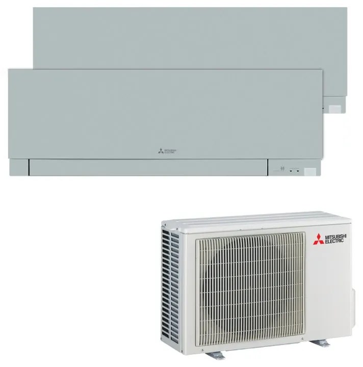 Condizionatore a muro multisplit MITSUBISHI ELECTRIC Kirigamine 9 + 9 14000 BTU classe raffreddamento A+++,grigio