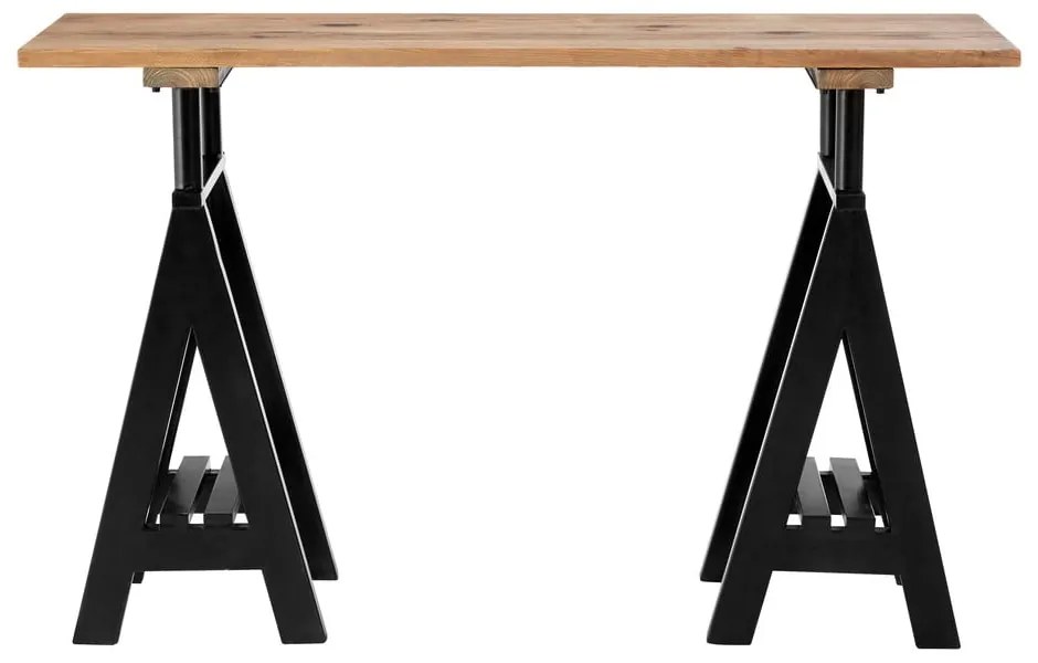 Consolle con piano in legno di pino di colore naturale 45x130 cm Hampstead - Premier Housewares