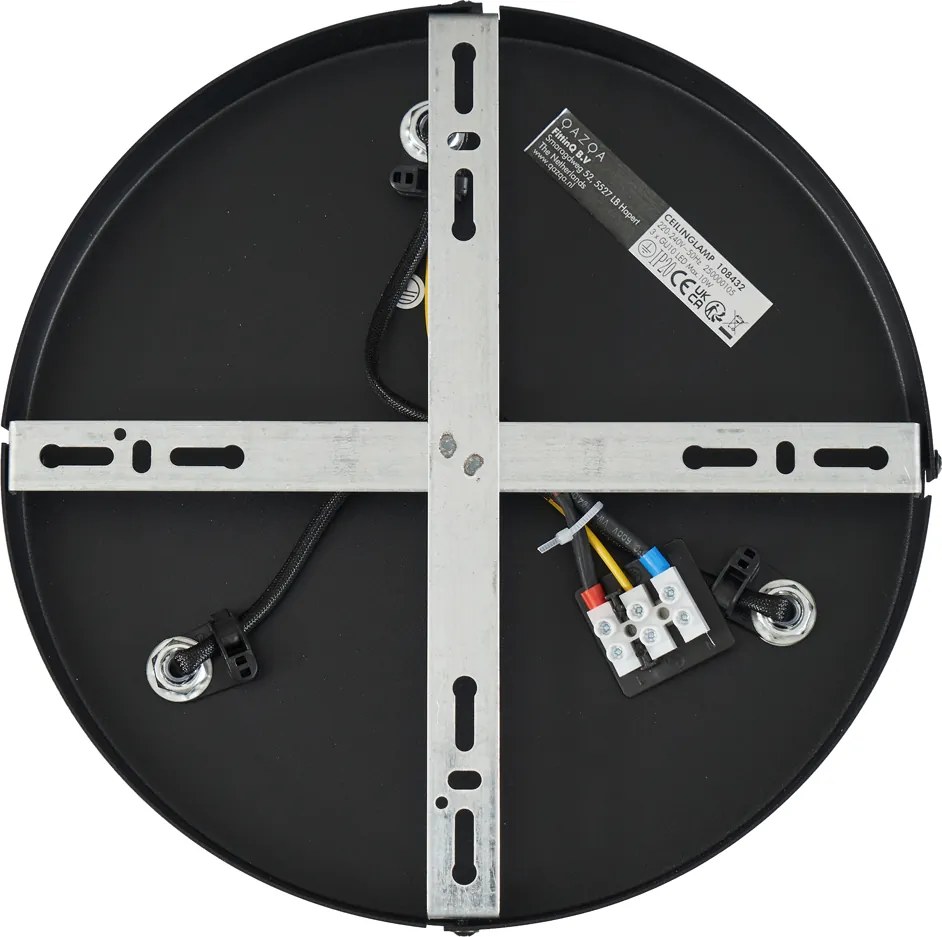 Faretto da soffitto rotondo bronzo scuro 3 luci orientabile - Veerle