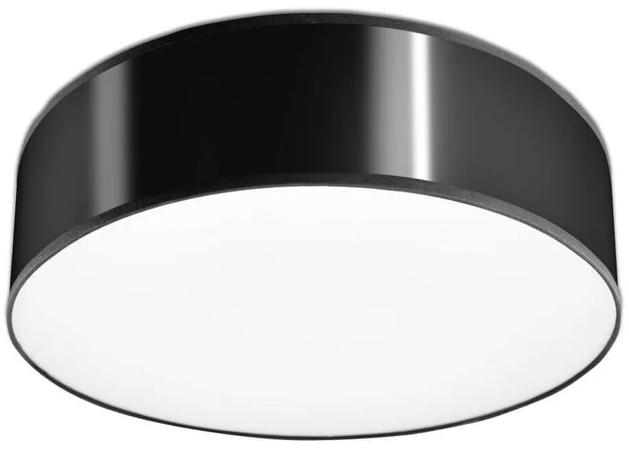 Plafoniera da Soffitto Tonda in PVC 2xE27 ARENA 35 Nera da interno