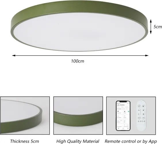 Brilagi-LED Lampada dimmerabile per piscina POOL SMART LED/128W/230V 100 cm Wi-Fi Tuya+telecomando verde