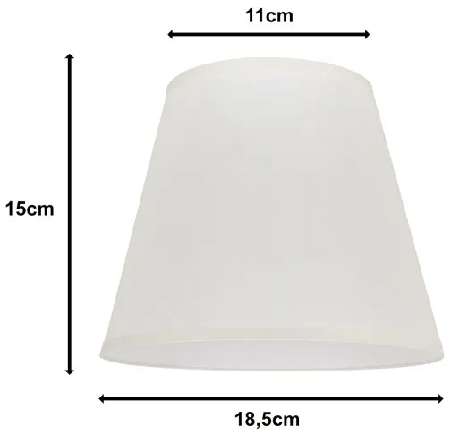 Duolla - Paralume per lampada da tavolo SOFIA XS E14 diametro 18,5 cm color crema