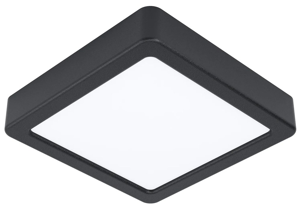 Plafoniera Moderna Fueva 5 Acciaio Nero Led Integrato 11W 3000K Ip20