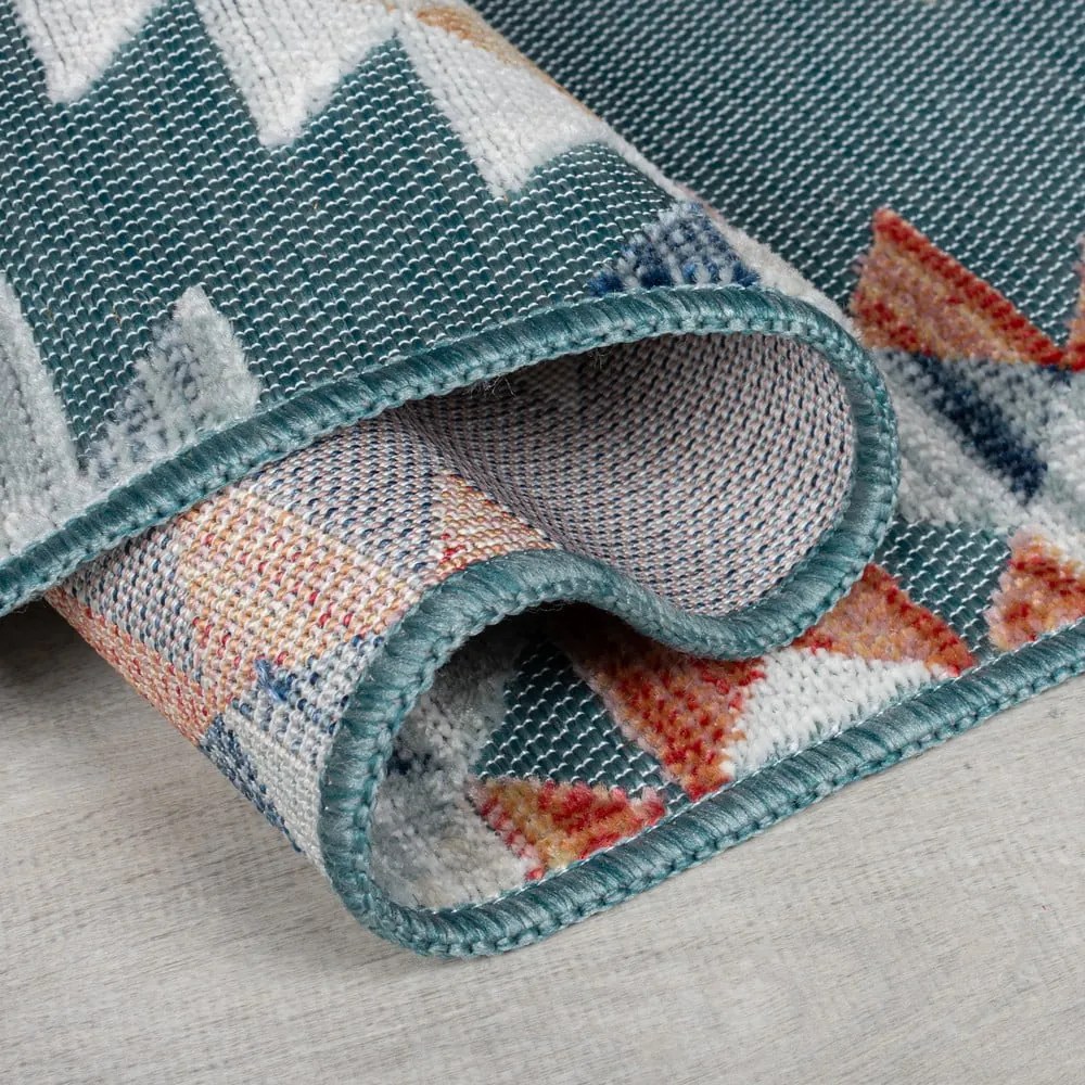 Tappeto blu per interni ed esterni 160x230 cm Avery Blue - Flair Rugs