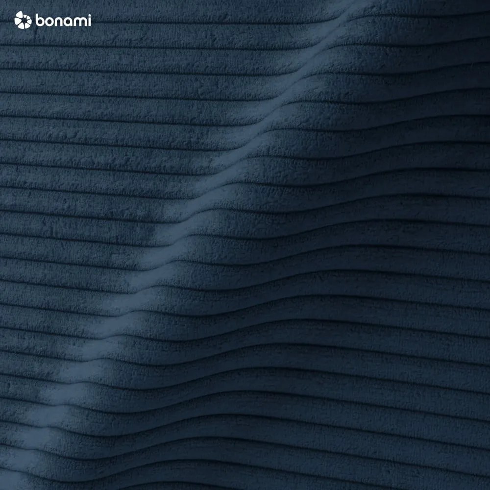 Poggiapiedi blu con rivestimento in velluto a coste Tori – Bonami Selection