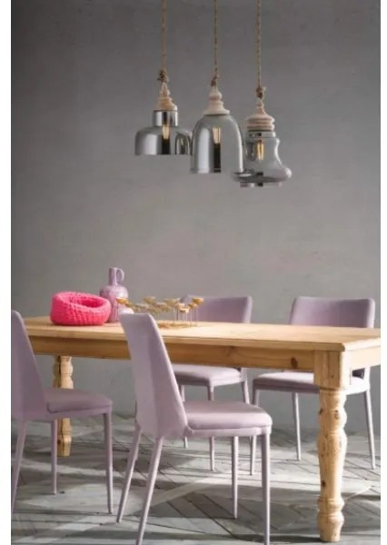 Redo 01-1399 - Lampadario a sospensione con filo KASHI 1xE27/42W/230V