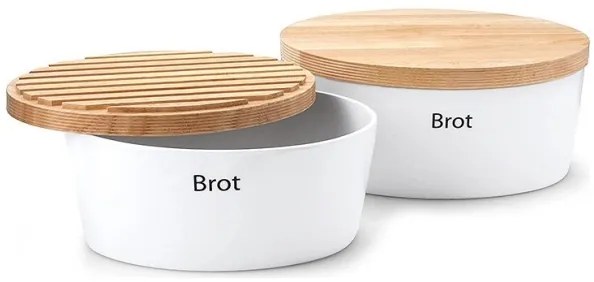 Continente C3930 - Portapane 13,5x30 cm bianco/beige