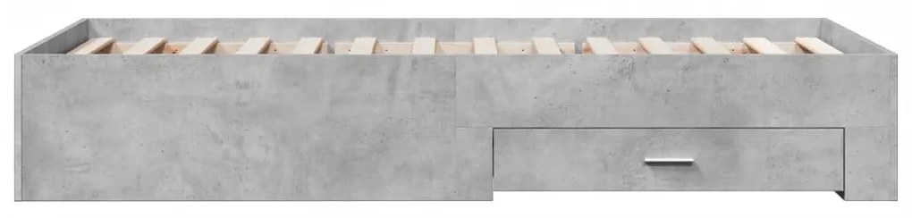 Giroletto cassetti grigio cemento 75x190 cm legno multistrato
