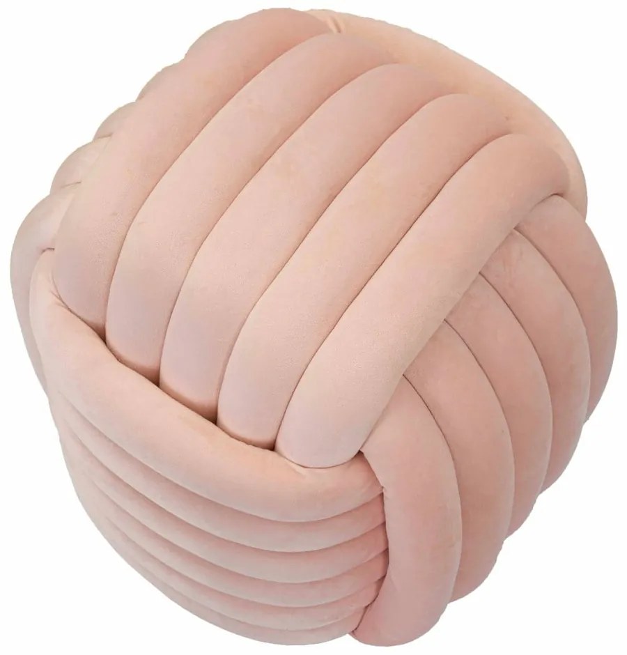 Poggiapiedi in velluto rosa chiaro Softy - Mauro Ferretti