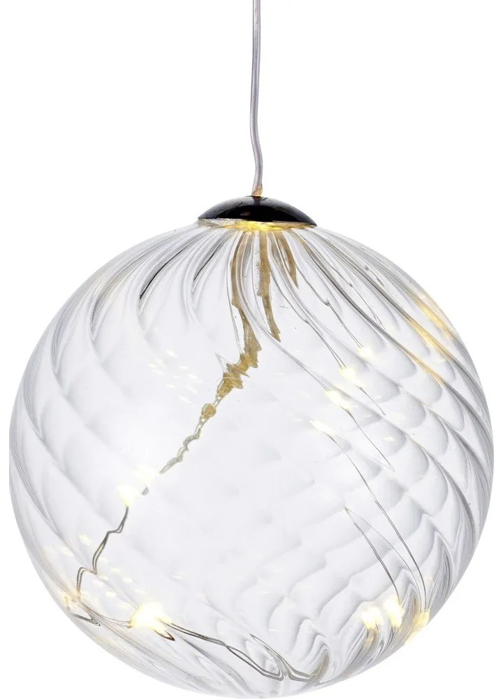 Decorazione luminosa a LED Sfera, Ø 8 cm Wave - Sirius