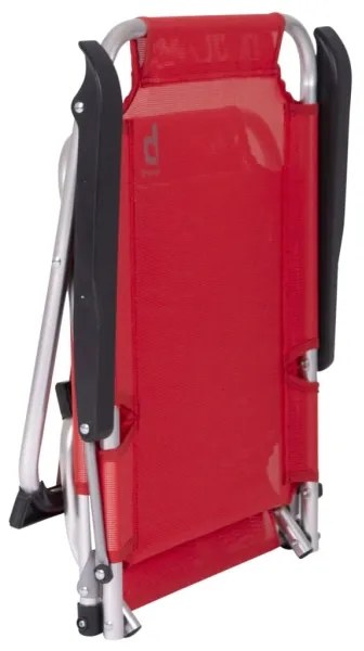 Sedia da campeggio pieghevole rossa