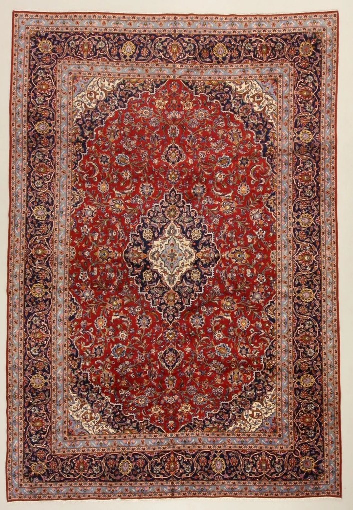 Kashan Tappeto 440 x 300 (Iran) Annodato A Mano