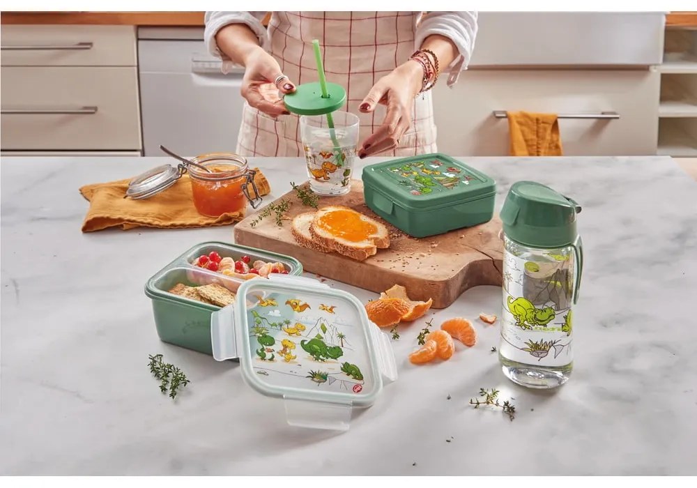 Portapranzo per bambini verde Dinosaur – Snips