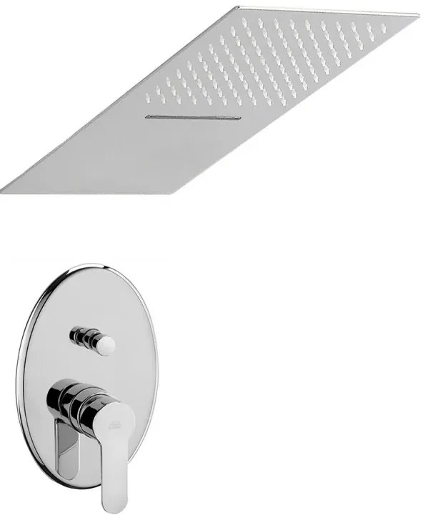 Set doccia con miscelatore Paffoni Blu e soffione 25x52 con cascata