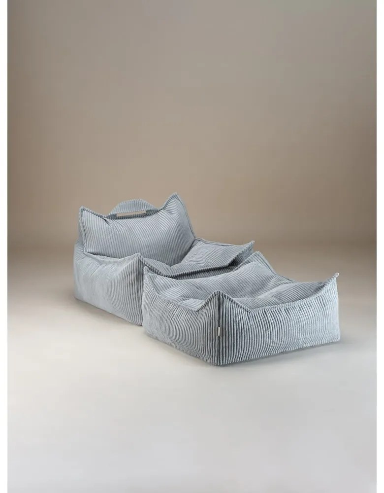 Pouf a sacco per bambini color menta con rivestimento in velluto a coste Chair – Wigiwama