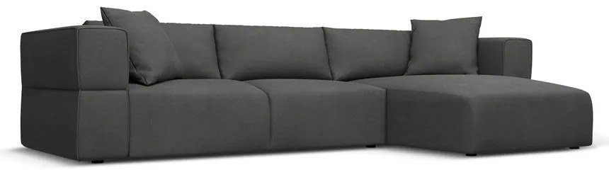 Divano angolare grigio scuro, angolo destro Esther - Milo Casa
