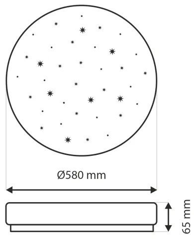 Plafoniera LED dimmerabile IPOLY LED/60W/230V 2700-6500K +remote telecomando