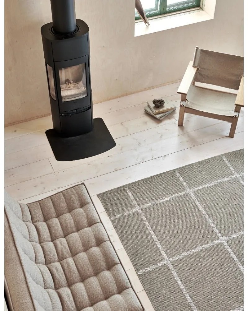 Tappeto da interno/esterno beige 70x100 cm Ada Dark Linen – Pappelina