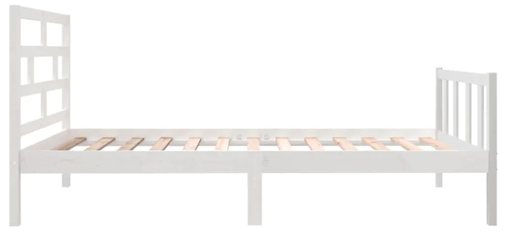 Giroletto in legno massello bianco 75x190 cm small single