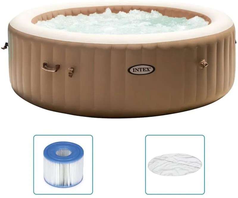 Intex - Vasca Idromassaggio Rotonda PureSpa 216x71 cm 6 Persone