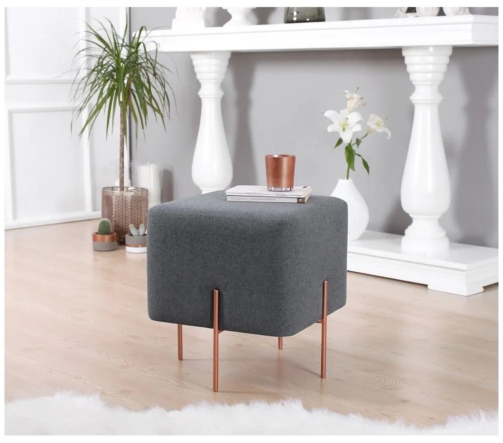 Sgabello grigio scuro Copper - Artie