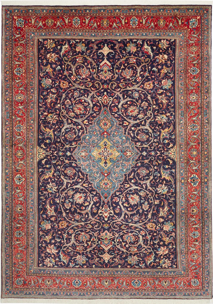 Sarouk Tappeto persiano 220 x 300 Blu (Iran) Annodato A Mano