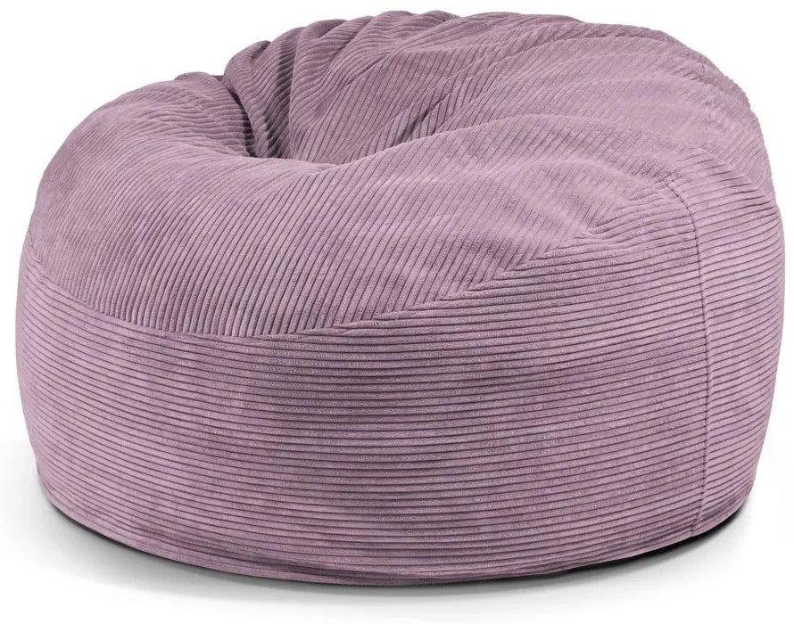 Puof a sacco viola con rivestimento in velluto a coste Om 110 – SLOWDOWN