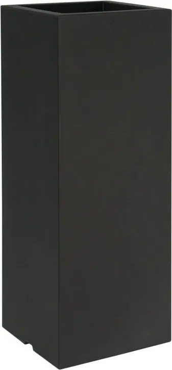 Vaso Kube EURO3PLAST in polietilene nero H 70 x L 25 cm
