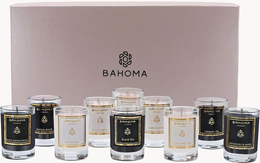Set di 10 candele mini fatte a mano in scatola regalo Discovery