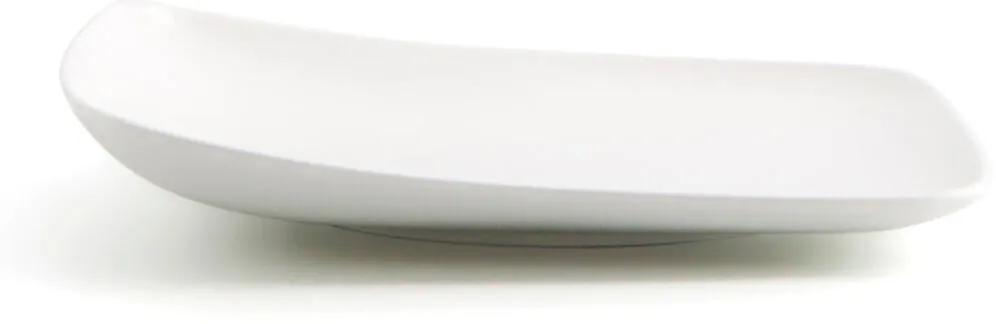 Piatto Piano Ariane Vital Quadrato Ceramica Bianco (24 x 19 cm) (12 Unità)