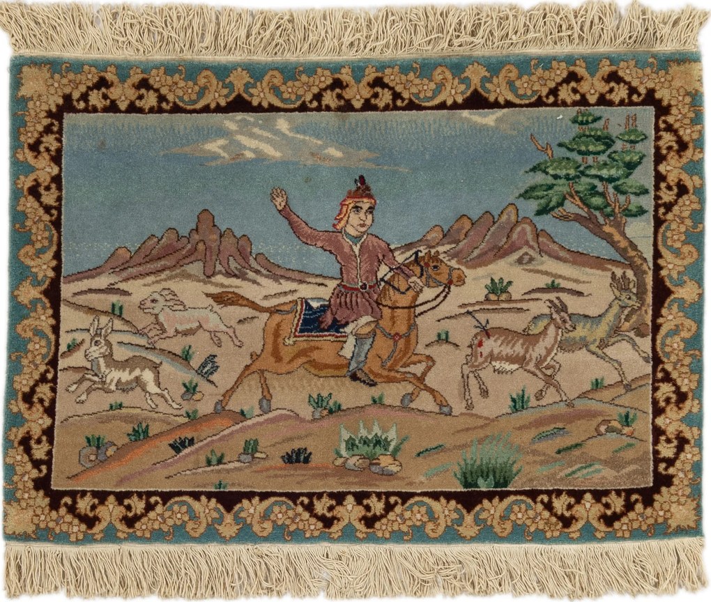 Tabriz Tappeto 60x90 (Iran) Annodato A Mano