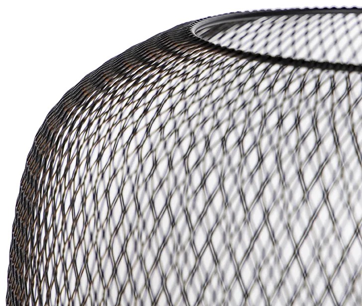 Lampada da terra moderna nera - Bliss Mesh