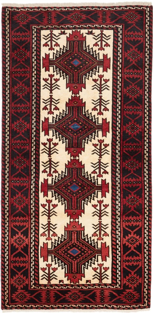 Tappeto 100 x 200 (Iran) Annodato A Mano