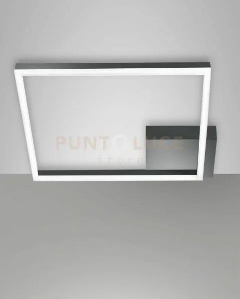 Bard plafoniera antracite a led 3000k - 39w - 3880 lm dimmerabile ...