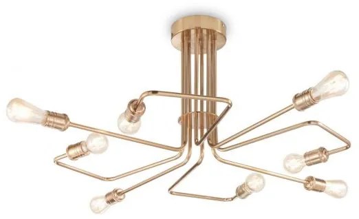 Lampada da soffitto triumph pl8 ottone