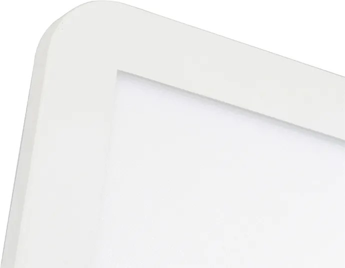 Plafoniera bianca 22,5 cm con LED dimmerabile a 3 livelli IP44 - Steve