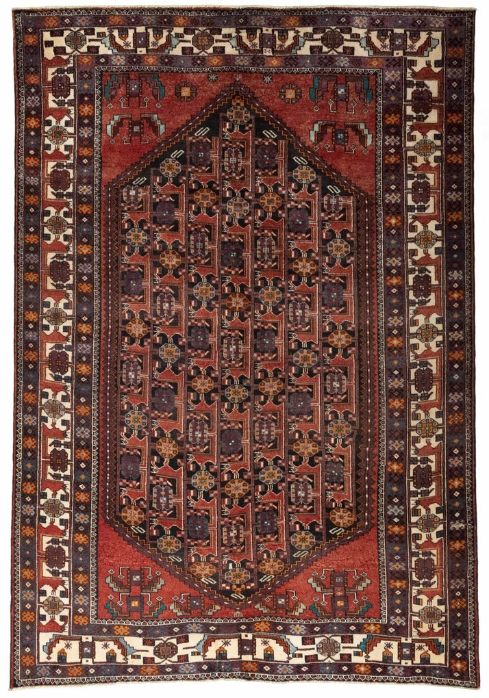 Hamedan Tappeto 300x210 Nero (Iran) Annodato A Mano