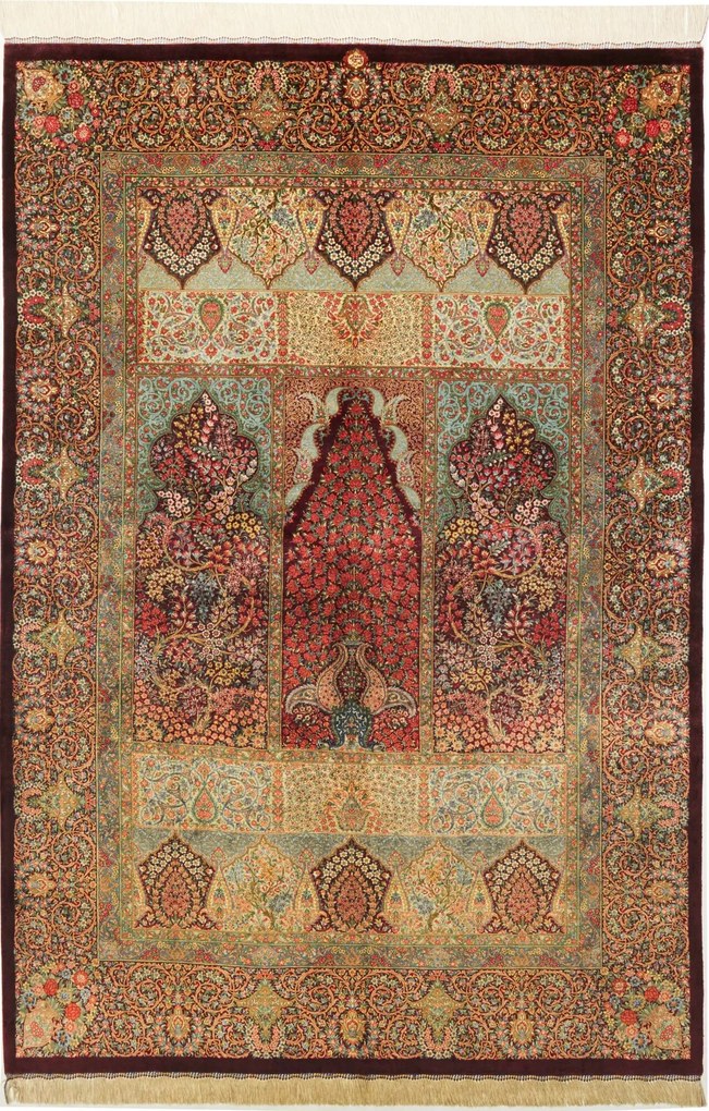 Ghom Tappeto persiano 200x140 (Iran) Annodato A Mano