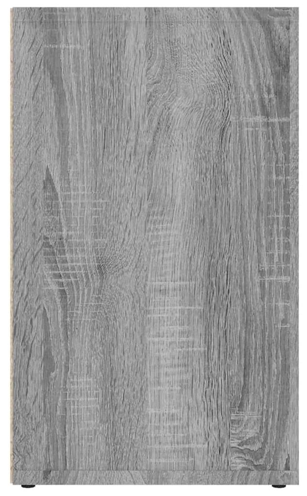 Scarpiere 2 pz Grigie Sonoma 52,5x30x50 cm