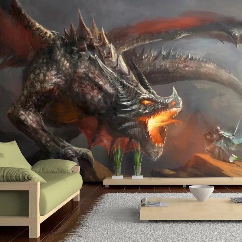 Fotomurale adesivo  Fuoco del drago  Larghezza x Altezza Home decor 441x315