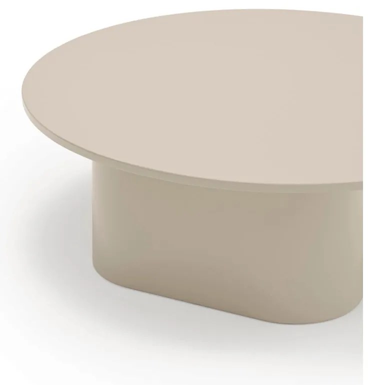 Tavolino da salotto color crema 110x111 cm Totem – Teulat