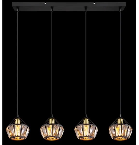 Globo 54359-4H - Lampadario a sospensione con filo LOIS 4xE14/40W/230V