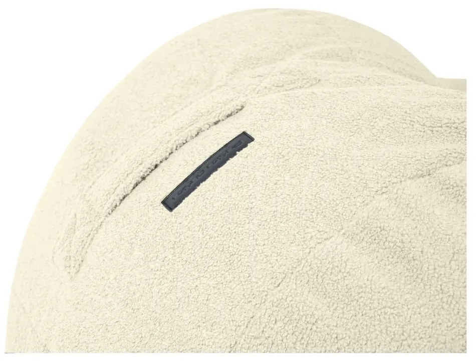 Pouf a sacco per bambini grigio chiaro con rivestimento in bouclé Roll 80 – SLOWDOWN